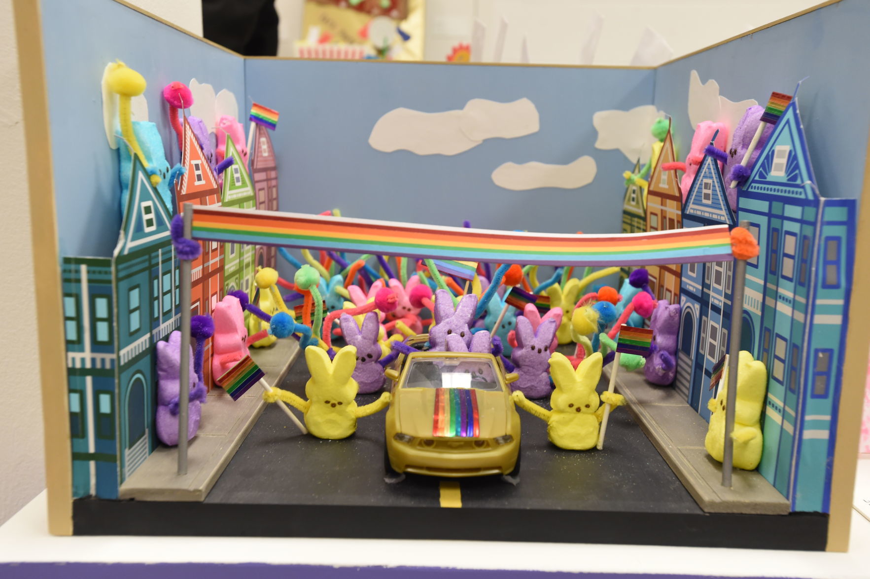 Lynn Benson's and Marie Roth's "Peeps Parade with Pride"